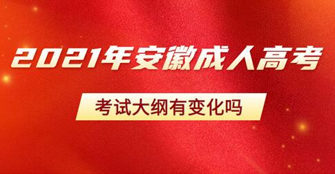 安徽省2021年成人高考考试大纲